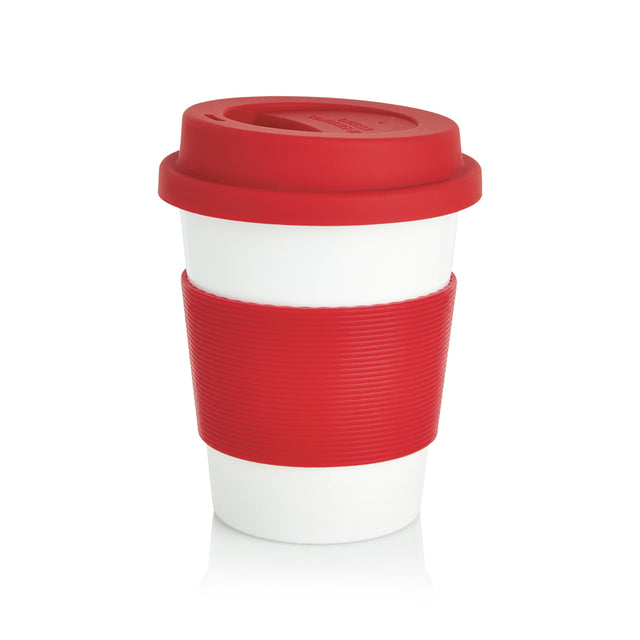 tazze termiche e bicchieri con tappo promozionali in pla, silicone colore rosso-ciliegia_rosso 121715005 VAR04