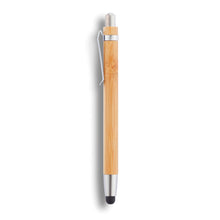 Carica l&#39;immagine nel visualizzatore di Gallery, biro touchscreen per tablet stampate con logo in bambù, acciaio inossidabile colore marrone_marrone 121732767 DET05
