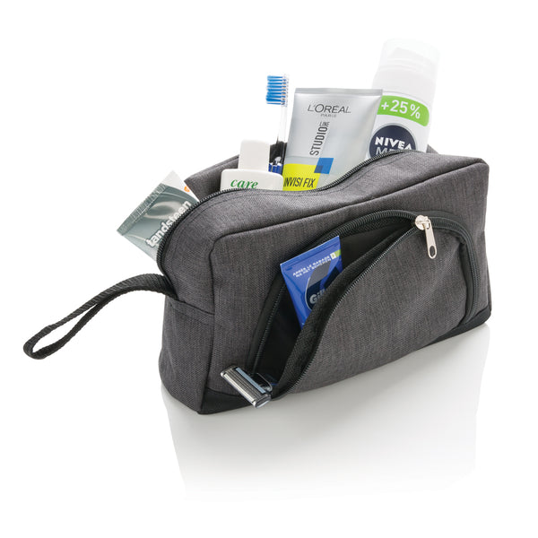 Carica l'immagine nel visualizzatore di Gallery, pochette e beauty case personalizzate in poliestere colore carbon-fossile_grigio 121742019 DET06
