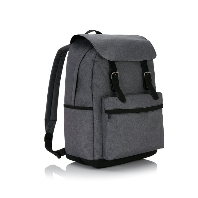 zaini porta PC da personalizzare in poliestere, poliestere colore grigio_grigio 121742331 VAR01