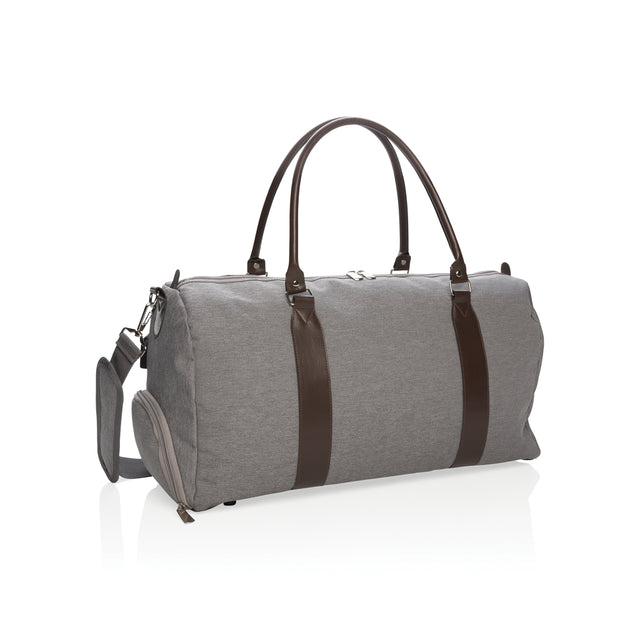 borsoni da viaggio da personalizzare in poliestere, poliestere colore grigio_grigio 121742422 VAR02