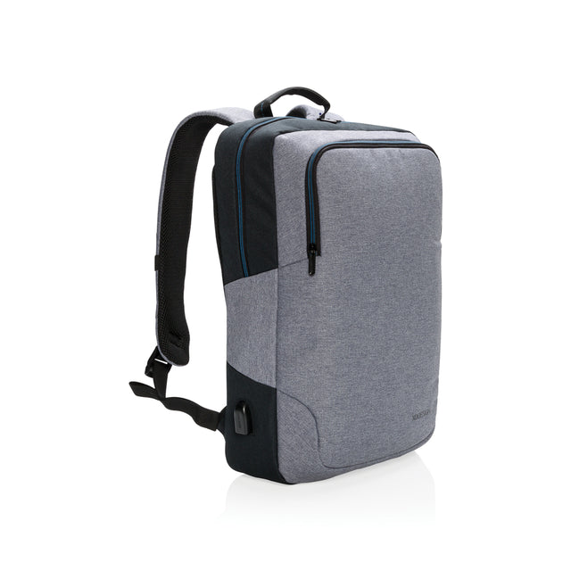 zaini porta PC da personalizzare in poliestere colore grigio_grigio 121747934 VAR01