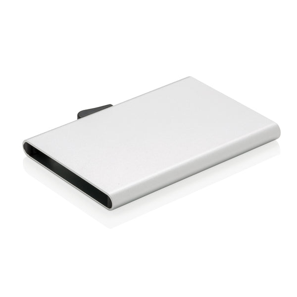 Carica l&#39;immagine nel visualizzatore di Gallery, porta carte di credito e portafogli stampati con logo in alluminio colore argento_argento 121753766 DET09
