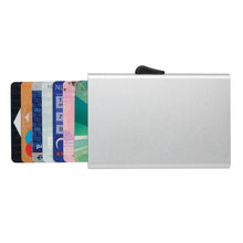 Carica l&#39;immagine nel visualizzatore di Gallery, porta carte di credito e portafogli stampati con logo in alluminio colore argento_argento 121753766 DET05
