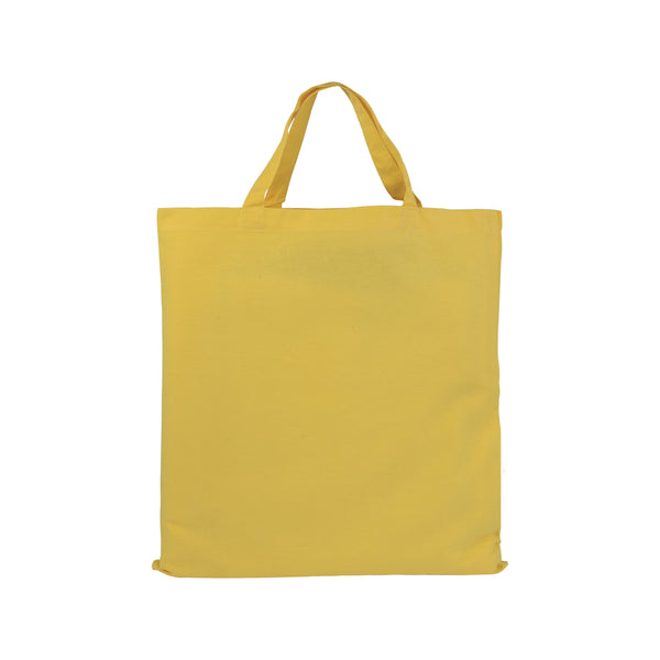 Carica l&#39;immagine nel visualizzatore di Gallery, shopper con logo in cotone gialla 018704 DET03
