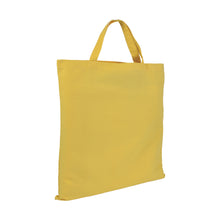 Carica l&#39;immagine nel visualizzatore di Gallery, shopper con logo in cotone gialla 018704 DET02
