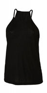 top con logo in poliestere 101-nero 061992502 VAR02
