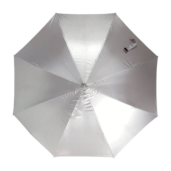 Carica l&#39;immagine nel visualizzatore di Gallery, ombrello automatico da personalizzare in poliestere argento-nero 0152428 DET02
