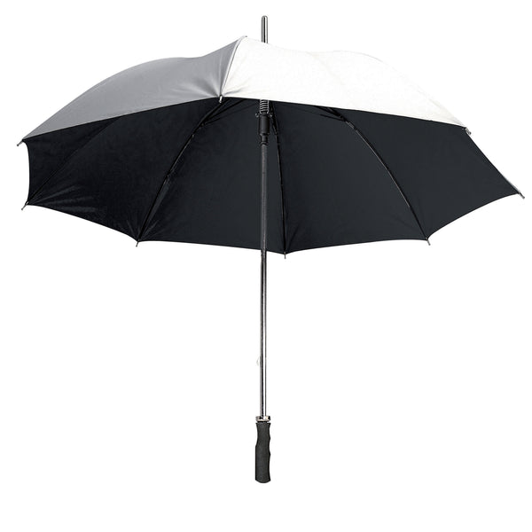ombrello automatico da personalizzare in poliestere argento-nero 0152428 VAR01