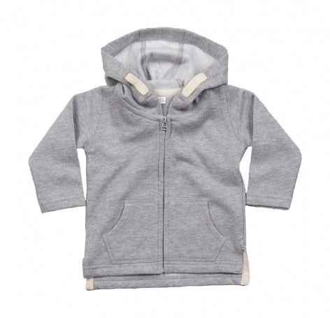 felpa con logo in cotone 126-grigia 061755199 VAR03