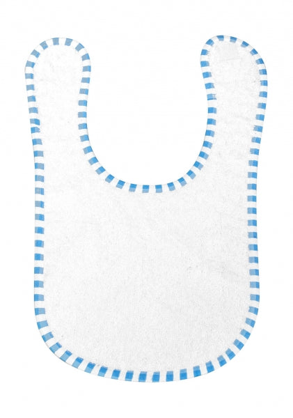 bavaglino da personalizzare in cotone 058-bianco 061772488 VAR02