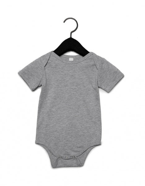 body con logo in cotone 123-grigio 061778302 VAR05