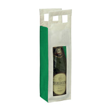 Carica l&#39;immagine nel visualizzatore di Gallery, shopper vino personalizzata in tnt verde 0185561 VAR01
