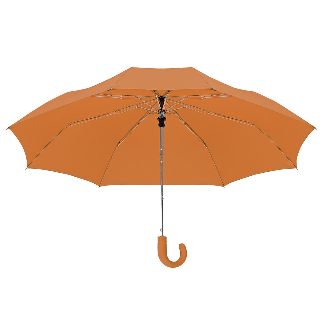 mini ombrello automatico stampato in pongee arancione 01110517 VAR03