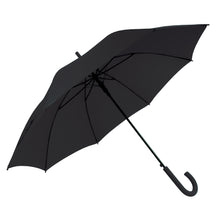 Carica l&#39;immagine nel visualizzatore di Gallery, ombrello con logo in pongee nero 01110534 VAR08
