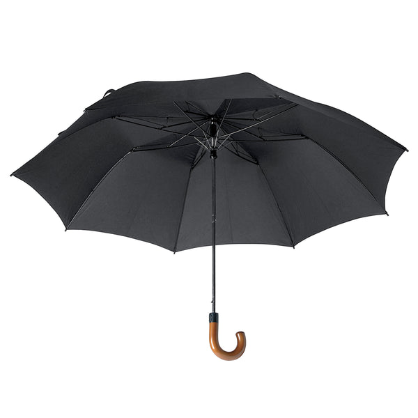 ombrello stampato in poliestere nero 01110568 VAR02