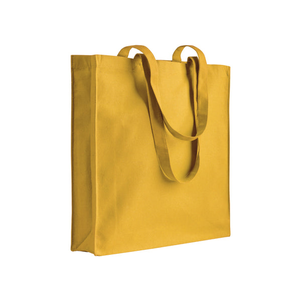 borsa tela stampata in cotone gialla 01121125 VAR01