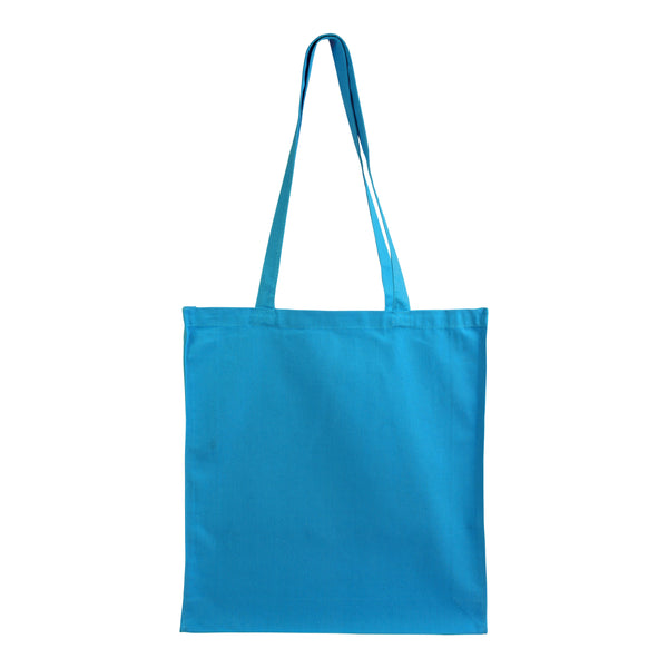 Carica l&#39;immagine nel visualizzatore di Gallery, borsa shopper promozionale in cotone azzurra 01121125 DET03
