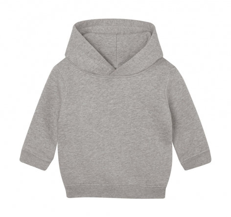 felpa con logo in cotone 126-grigia 061824899 VAR05