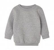 felpa stampata in cotone 126-grigia 061826599 VAR02