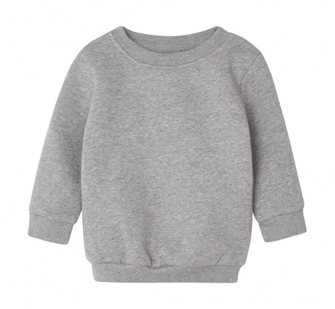 felpa stampata in cotone 126-grigia 061826599 VAR02