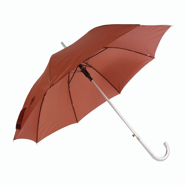 ombrello con logo in poliestere rosso-mattone 01145044 VAR01
