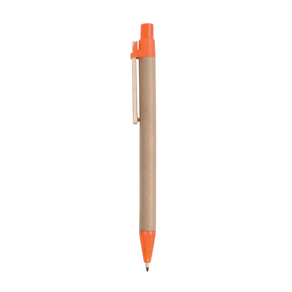 Carica l&#39;immagine nel visualizzatore di Gallery, biro con logo in legno arancione 01166872 DET01
