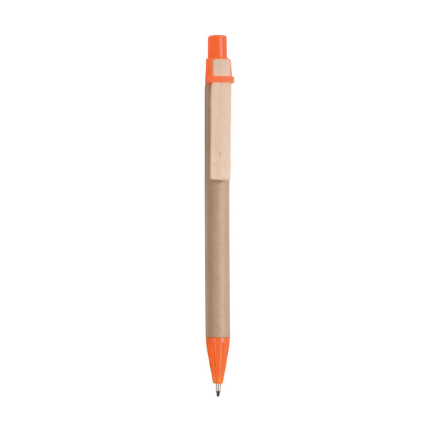 biro con logo in legno arancione 01166872 VAR04