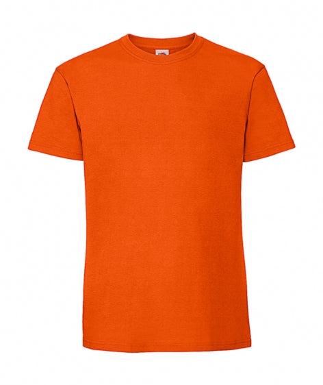 t-shirt con logo in cotone 410-arancione 061875117 VAR07