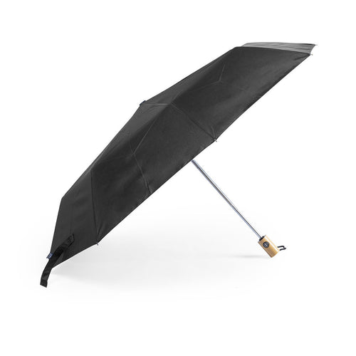 ombrello automatico personalizzato in pongee nero 0318496 VAR01