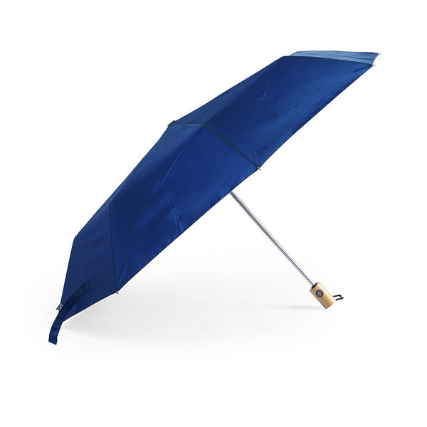 ombrello con logo in pongee blu 0318496 VAR04