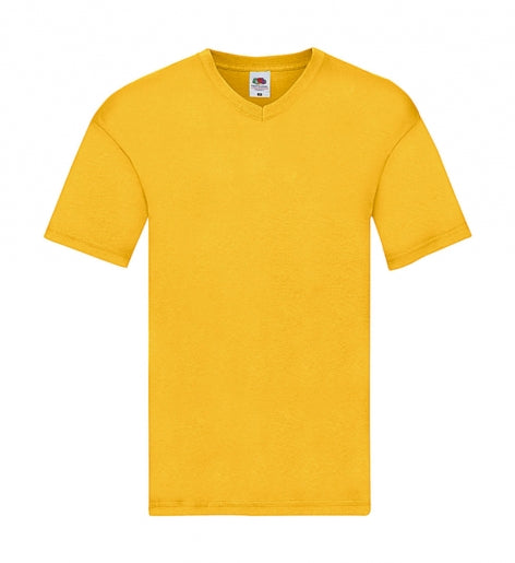 maglia con logo in cotone 601-gialla 061885317 VAR07