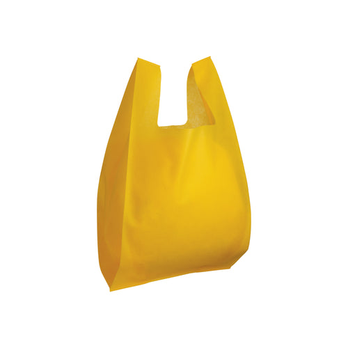 mini shopper bag pubblicitaria in tnt gialla 01188870 VAR07