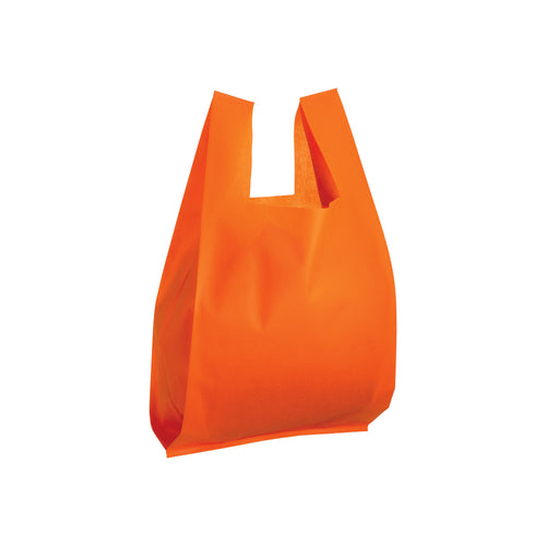 mini shopper personalizzata in tnt arancione 01188870 VAR03