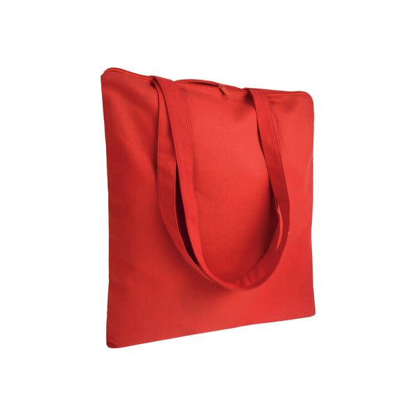shopper bag pubblicitaria in cotone rossa 01189108 VAR04