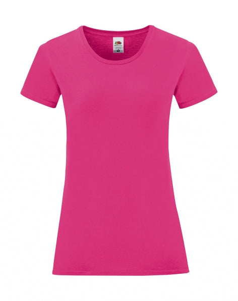 t-shirt stampata in cotone 439-fuxia 061890417 VAR07