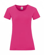 t-shirt stampata in cotone 439-fuxia 061890417 VAR07