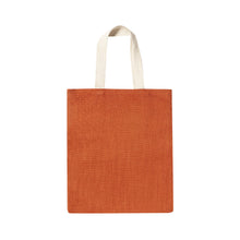 Carica l&#39;immagine nel visualizzatore di Gallery, borsa shopper con logo in juta arancione 0319822 VAR04
