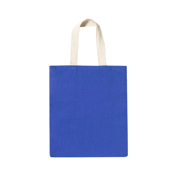 borsa shopper personalizzabile in juta blu 0319822 VAR02