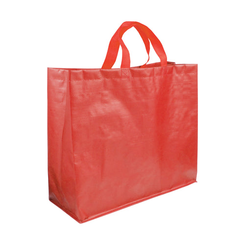 borsa con logo in polipropilene rossa 01206363 VAR01
