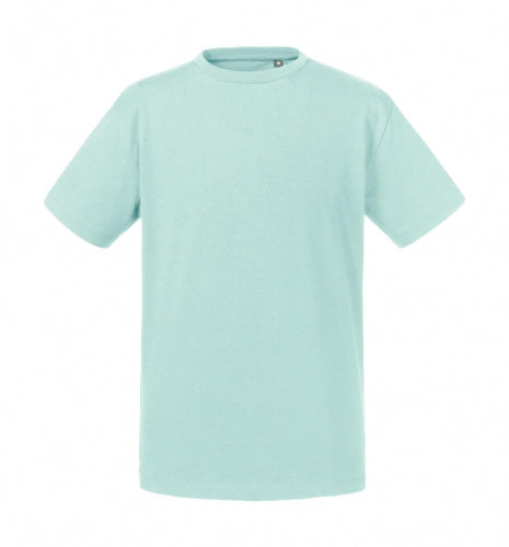 t-shirt con logo in cotone 328-azzurra 061905700 VAR01