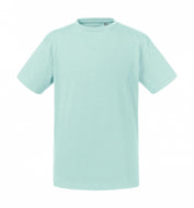 t-shirt con logo in cotone 328-azzurra 061905700 VAR01