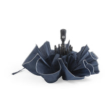 Carica l&#39;immagine nel visualizzatore di Gallery, ombrello automatico con logo in pongee nero 0320740 DET03
