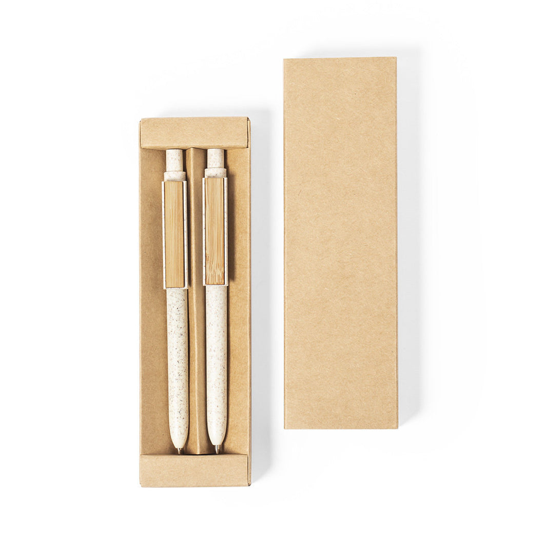 set penne stampato in bambu naturale 0321165 VAR01