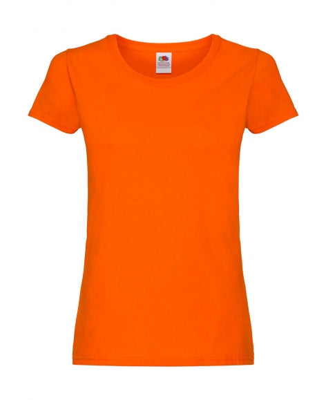 t-shirt stampata in cotone 410-arancione 061910817 VAR08