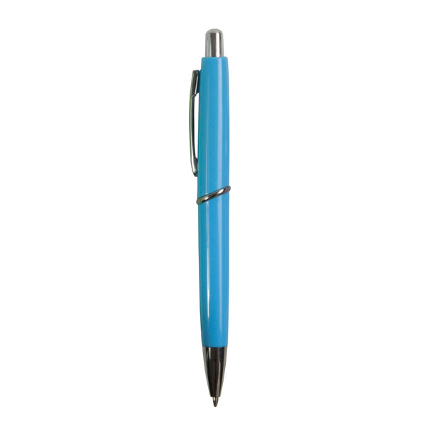 Carica l&#39;immagine nel visualizzatore di Gallery, penna pubblicitaria in abs azzurra 01217804 DET02
