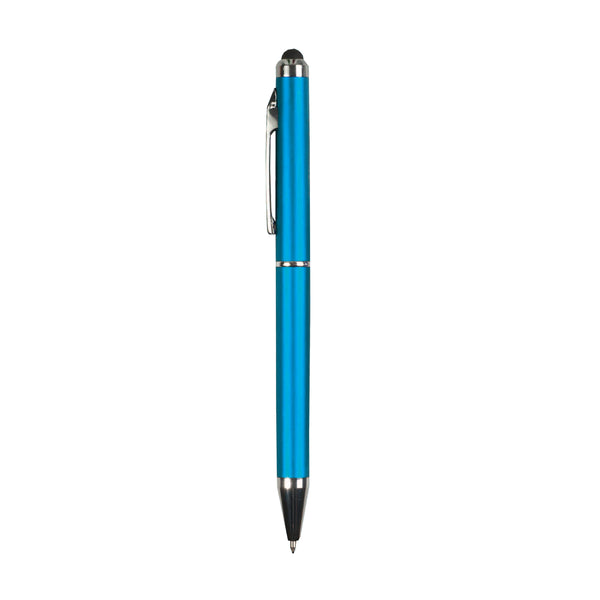 Carica l&#39;immagine nel visualizzatore di Gallery, penna personalizzabile in plastica azzurra 01218127 DET01
