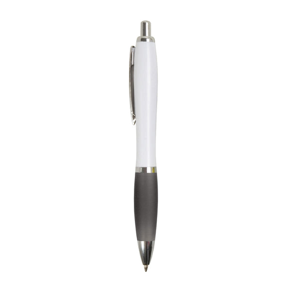 biro con logo in abs grigia 01218501 VAR01