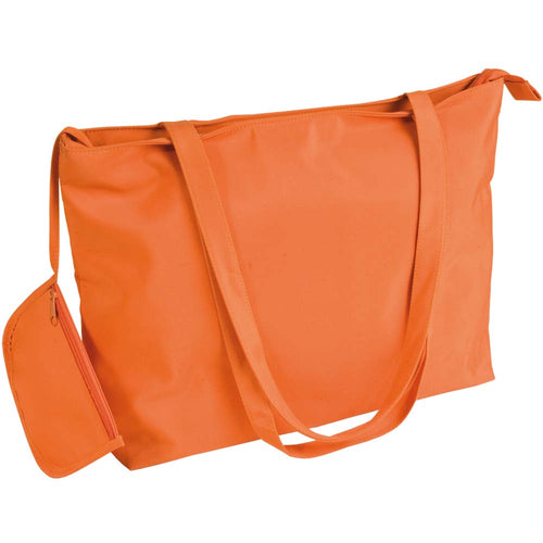 borsa spiaggia stampata in poliestere arancione 01223040 VAR04