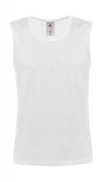 tank top con logo in cotone 000-bianco 061950614 VAR03